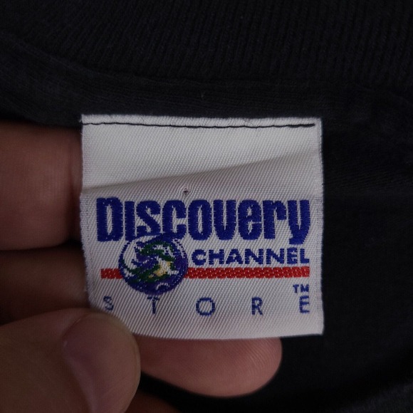 Vintage Discovery Channel TLC Trading Spaces T-Shirt Large Black Short Sleeve - Picture 7 of 14